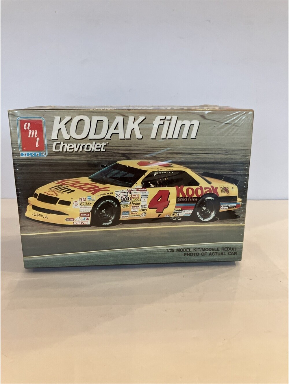 VTG 90” AMT ERTL #4 ERNIE IRVAN Kodak Chevrolet 1/25 NASCAR Model Kit NEW Sealed